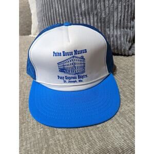Vintage Patee House Museum Pony Express Headquarters Missouri Trucker Rope Hat